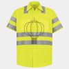 Men's High Visibility Safety Short Sleeve Work Shirt Thumbnail