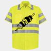 Men's High Visibility Safety Short Sleeve Work Shirt Thumbnail