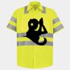 Men's High Visibility Safety Short Sleeve Work Shirt Thumbnail