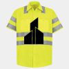 Men's High Visibility Safety Short Sleeve Work Shirt Thumbnail