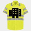 Men's High Visibility Safety Short Sleeve Work Shirt Thumbnail