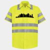 Men's High Visibility Safety Short Sleeve Work Shirt Thumbnail