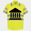 Men's High Visibility Safety Short Sleeve Work Shirt Thumbnail