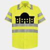 Men's High Visibility Safety Short Sleeve Work Shirt Thumbnail