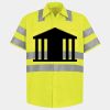 Men's High Visibility Safety Short Sleeve Work Shirt Thumbnail