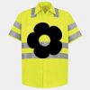 Men's High Visibility Safety Short Sleeve Work Shirt Thumbnail