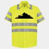 Men's High Visibility Safety Short Sleeve Work Shirt Thumbnail