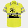 Men's High Visibility Safety Short Sleeve Work Shirt Thumbnail