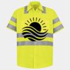 Men's High Visibility Safety Short Sleeve Work Shirt Thumbnail