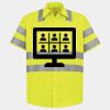 Men's High Visibility Safety Short Sleeve Work Shirt Thumbnail