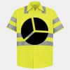 Men's High Visibility Safety Short Sleeve Work Shirt Thumbnail