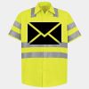 Men's High Visibility Safety Short Sleeve Work Shirt Thumbnail
