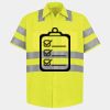 Men's High Visibility Safety Short Sleeve Work Shirt Thumbnail