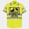 Men's High Visibility Safety Short Sleeve Work Shirt Thumbnail