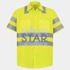 Men's High Visibility Safety Short Sleeve Work Shirt Thumbnail