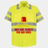 Men's High Visibility Safety Short Sleeve Work Shirt Thumbnail